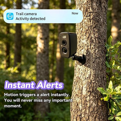 4G LTE Cellular Trail Cam, Remote Phone Access, Motion Activated 2K Live, IP65 Waterproof, Color Night Vision Game Cam in Kuwait