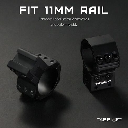 tabbioft Scope Rings for 30mm Tube, Adjustable Center Height 1.36"-1.63" for 11mm Dovetail Rails for Hunting & Outdoor in Kuwait