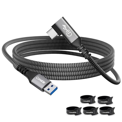 كابل USB إلى USB C بطول 8 أقدام 90 درجة، نقل بيانات USB 3.1 الجيل الثاني بسرعة 10 جيجابت في الثانية، سلك شحن سريع 3A USB A إلى النوع C، كابل CarPlay موثوق به لهاتف iPhone 17/16/15 Pro Max، Galaxy S25/S24/S23/S22، Android Auto in Kuwait