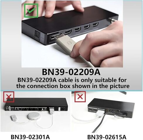 One Connect Cable BN39-02209A BN39-02209B for BN96-44183A BN91-17814A BN91-17814W，Compatible for Samsung TV MU7000 MU800 MU9000 Data Cable in Kuwait