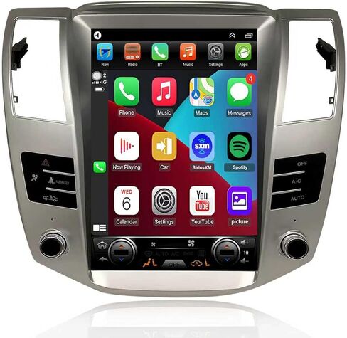 for Lex RX330 RX350 Radio Upgrade 2004 2005 2006 2007 2008 2009,Android Stereo Navigation Replacement,12.8inch 8core CPU,Carplay and Android Auto,Free Camera in Kuwait