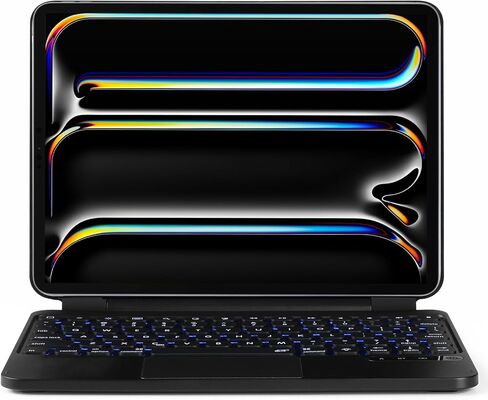 Magic Keyboard Case for iPad Pro 11 inch M4/M5 2025 2024, Great Typing Experience Magnetic Stand 7 Color Backlit in Kuwait