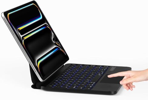 Magic Keyboard Case for iPad Pro 11 inch M4/M5 2025 2024, Great Typing Experience Magnetic Stand 7 Color Backlit in Kuwait