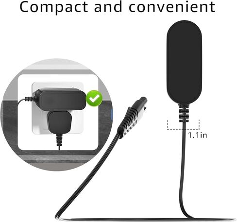 Replacement for Voweek Electric Spin Scrubber 9V Charger,Compatible with Voweek SP02/VWS211/ LABIGO LA1 Electric Spin Scrubber Power Cord Charger(1Pcs) in Kuwait