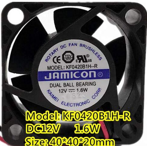 ل JAMICON KF0420B1H-R DC12V 1.6 واط 4020 4 سنتيمتر مروحة التبريد in Kuwait