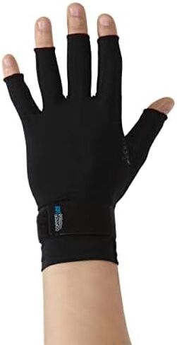 Copper Fit ICE Compression Gloves Infused with Menthol, Black, Small/Medium in Saudi Arabia