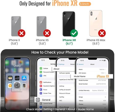 حافظة محفظة لهاتف iPhone XR، متوافقة مع MagSafe وRFID Blocking 2 في 1، حافظة جلدية PU قابلة للإزالة مقاومة للصدمات، حافظة محفظة ثنائية الطي لهاتف iPhone XR 6.1 بوصة - ألياف سوداء in Kuwait