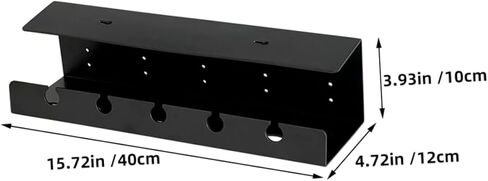 Artibetter تحت مكتب إدارة الكابلات علبة المواد منظم الكابلات لمحولات الطاقة ومحاور USB رف تخزين مكتب متعدد الوظائف لمساحات العمل مرتبة in Kuwait