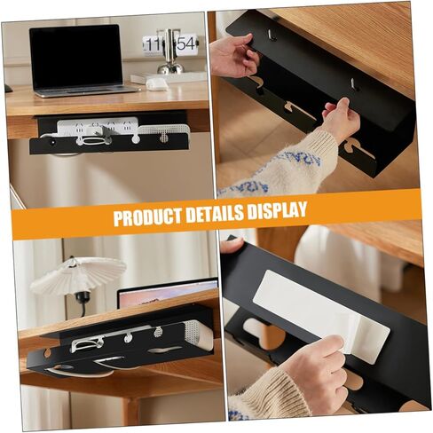 Artibetter تحت مكتب إدارة الكابلات علبة المواد منظم الكابلات لمحولات الطاقة ومحاور USB رف تخزين مكتب متعدد الوظائف لمساحات العمل مرتبة in Kuwait