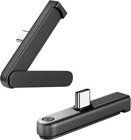 QIANRENON 240 واط USB C موصل شحن حامل مخفي 2 في 1 USB نوع C ذكر إلى أنثى محول زاوية 90 درجة حامل هاتف محمول قابل للطي 48 فولت/5 أمبير 480 ميجا بت في الثانية لنقل البيانات، لوحدة تحكم ألعاب الهاتف الذكي، قطعتان in Kuwait