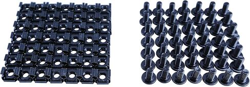 M6 12mm Button Head Screw with Cage Nuts 50pair for Servers Data Networking Rack in Kuwait