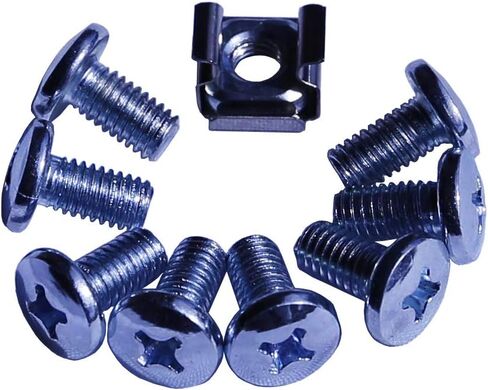 M6 12mm Button Head Screw with Cage Nuts 50pair for Servers Data Networking Rack in Kuwait