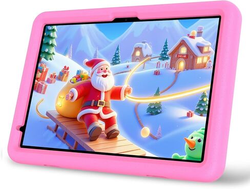 PRITOM 2026 All-NEW 10'' Kids Tablet, 128GB, Android 15 Tablet, Octa-core, 5Ghz WiFi, Bluetooth, Educationl, Games, Parental Control, Kids Software Pre-Installed, with EVA Case (Blue) in Kuwait