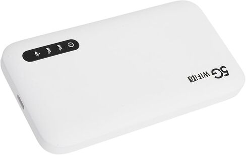 5G WiFi 6 Mobile Hotspot, High Speed Travel Router with SIM Card Slot, Supports 16 Devices & 6100mAh Battery for Phone, Tablet, Laptop on the Go in Kuwait