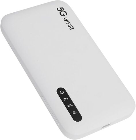 5G WiFi 6 Mobile Hotspot, High Speed Travel Router with SIM Card Slot, Supports 16 Devices & 6100mAh Battery for Phone, Tablet, Laptop on the Go in Kuwait