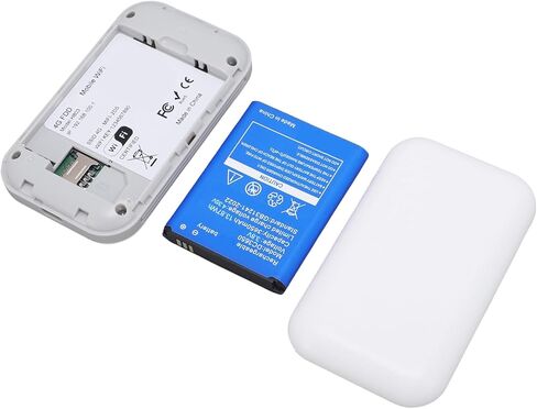 HURRISE [2024 نسخة مطورة 4G WiFi Mobile Hotspot 300Mbps، راوتر WiFi محمول، يدعم ما يصل إلى 10 أجهزة، مناسب للسفر والأعمال، بطارية مدمجة 3650 مللي أمبير في الساعة. in Kuwait