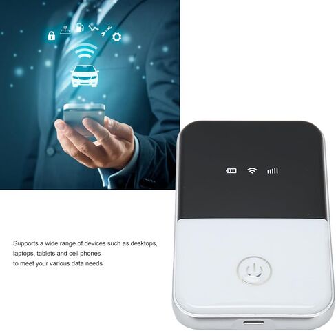 Cryfokt Mobile WiFi Hotspot, 4G LTE WiFi Router with SIM Card Slot for 10 Users, Laptops, Phones, 150 Mbps Fast Download, 2100mAh Battery, 50M Range, Europe Bands B1 B3 B7 B8 B20 B40 in Kuwait