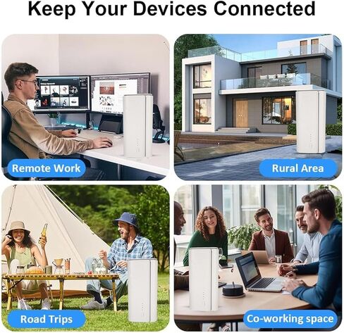 جهاز توجيه Qinlorgo 5G WiFi 6 مع فتحة لبطاقة SIM و8 هوائيات عالية الكسب لألعاب بث المكاتب المنزلية بسرعة تصل إلى 4.67 جيجابت في الثانية و50 جهازًا (قابس أمريكي) in Kuwait