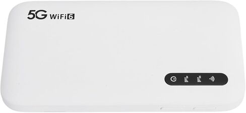 HURRISE 5G WiFi 6 Mobile Hotspot Router, High Speed Support for 16 Devices, Portable 6100mAh Router with SIM Card Slot for Phone and Tablet in Kuwait