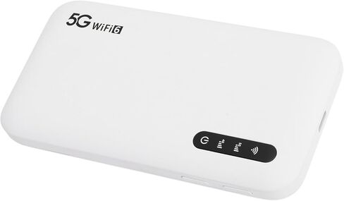 HURRISE 5G WiFi 6 Mobile Hotspot Router, High Speed Support for 16 Devices, Portable 6100mAh Router with SIM Card Slot for Phone and Tablet in Kuwait
