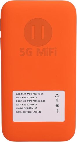 5G Mobile Hotspot 5G Portable WiFi Router Travel Hotspot with 6100mAh Battery WiFi6 16 Devices SIM Slot IP67 for Travel High Speed 2.77Gbps in Kuwait