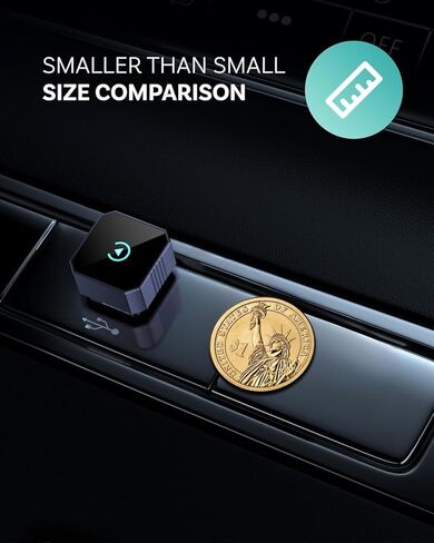 محول CarPlay لاسلكي 2026 لهواتف iPhone وAndroid، توصيل وتشغيل 2 في 1 يتحول سلكيًا إلى CarPlay لاسلكي Android Auto، اتصال تلقائي سريع، زمن انتقال صفر، مكبرات صوت متعددة القنوات للسيارة باللون الأزرق in Kuwait