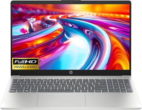 HP 15 Slim Laptop in Silver Intel 8-core i3 up to 3.8Ghz (Beat i5-1135G7) 8GB RAM 256GB SSD 15.6in Full HD 4K Graphics HDMI W11 (15-FD01 - Renewed) in Kuwait
