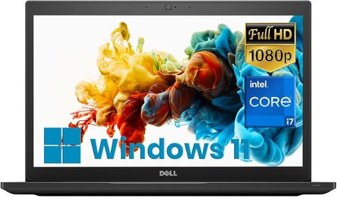 Dell Latitude 7490 Laptop 14" FHD Business Notebook i7, Intel Core i7-8650U, 8GB DDR4 RAM, 256GB SSD, HDMI, RJ-45, 1920 x 1080, Type-C, Windows 11 Pro (Renewed) in Kuwait