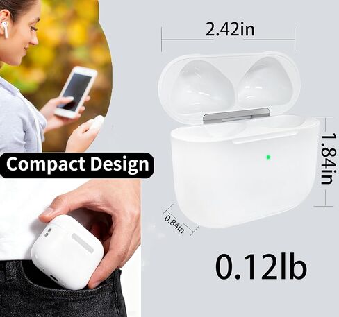 حافظة شحن لاسلكية متوافقة مع AirPods Pro 3 (USB-C) | استبدال علبة الشاحن | مع زر مزامنة الاقتران بالبلوتوث | لا يوجد Airpod pro 3/ليس لـ Airpods Pro in Kuwait