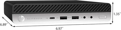 HP EliteDesk 800 G5 Mini Business Desktop - Intel Core i7-9700 3.00GHz 32GB RAM 1TB SSD - Intel UHD Graphics 630 - Windows 11 Pro (Renewed) in Kuwait
