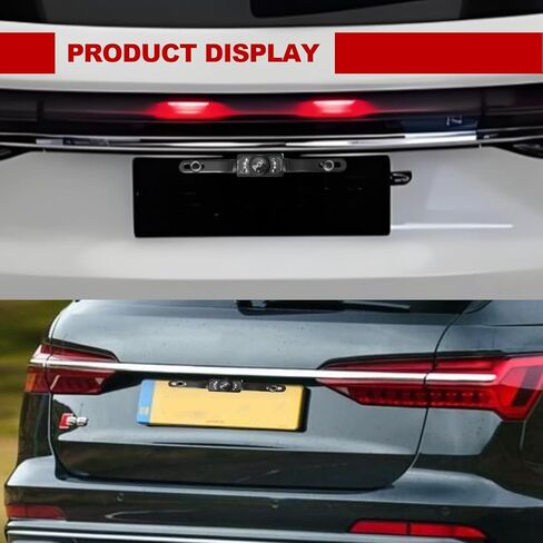 Universal 8 HD LED License Plate Backup Camera 170° Wide Angle Waterproof and Dustproof Reverse Rear View Camera with Night Vision for Trucks SUVs RVs Pickups and Cars in Kuwait