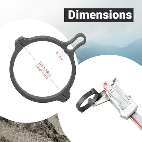 Switch View Throw Lever for Riflescopes - Aluminum High-Speed Zoom Adjust Lever with 42mm Compatibility, Hard-Anodized Design in Kuwait