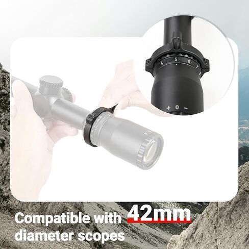 Switch View Throw Lever for Riflescopes - Aluminum High-Speed Zoom Adjust Lever with 42mm Compatibility, Hard-Anodized Design in Kuwait