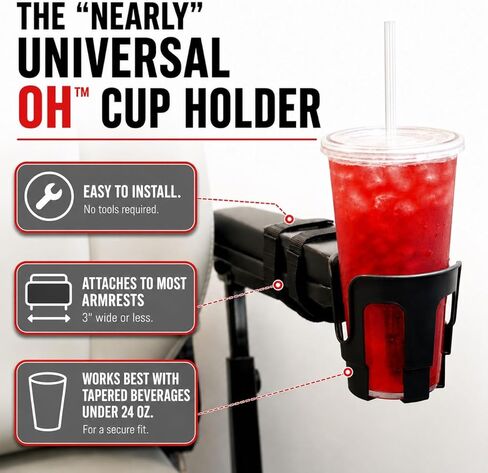 The Nearly Universal OH - Wheelchair Cup Holder in Kuwait