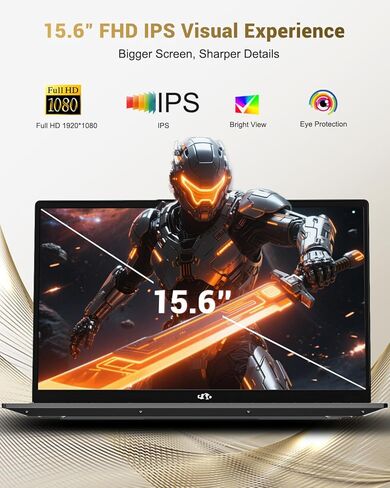 NIMO 15.6" IPS FHD Gaming Laptop, AMD Ryzen 7 8745HS 64GB DDR5 RAM 1TB SSD (8C/16T, up to 4.9GHz), Radeon 780M Graphics, 100W Type-C, Backlit Keyboard, Fingerprint, USB-C 4.0 Business Computer in Kuwait