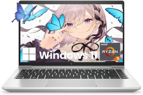 HP EliteBook 645 G9 Laptop, 14" Ryzen Notebook Windows 11, AMD Ryzen 5 PRO 5675U, 8GB RAM, 256GB SSD, FHD (1920x1080), HDMI, EliteBook (Renewed) in Kuwait