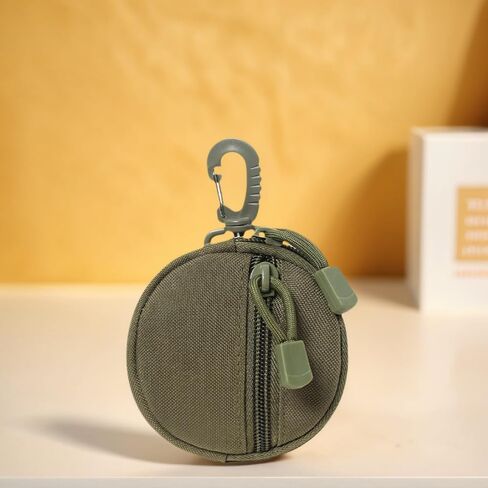 Compact Tactical EDC Bag - Durable 1000D Nylon, Waterproof Key Ring and Coin Wallet with MOLLE System - Suitable for Outdoor Activities Like Hiking and Mountaineering, Hiking Accessories in Kuwait