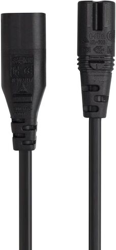 IEC 60320 C8 التوصيل إلى C7 وعاء ذكر إلى أنثى تمديد التيار الكهربائي كابل المحول الرئيسي 6ft in Kuwait