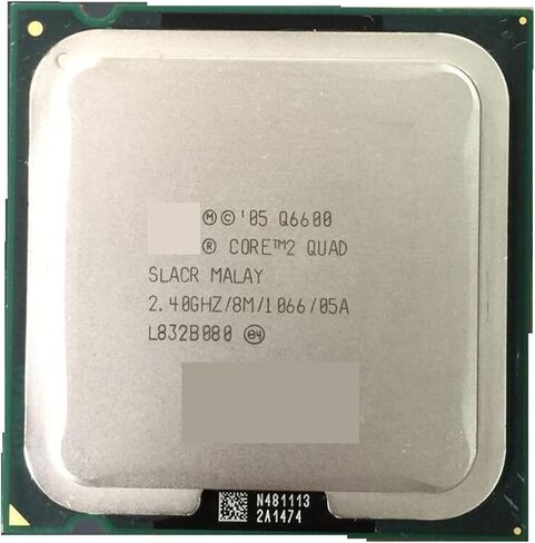 معالج Core2 رباعي Q6600 وحدة المعالجة المركزية 95 وات (8 ميجا ذاكرة تخزين مؤقت، 2.40 جيجا هرتز، 1066 ميجا هرتز FSB) سطح المكتب SLACR GO LGA775 in Kuwait