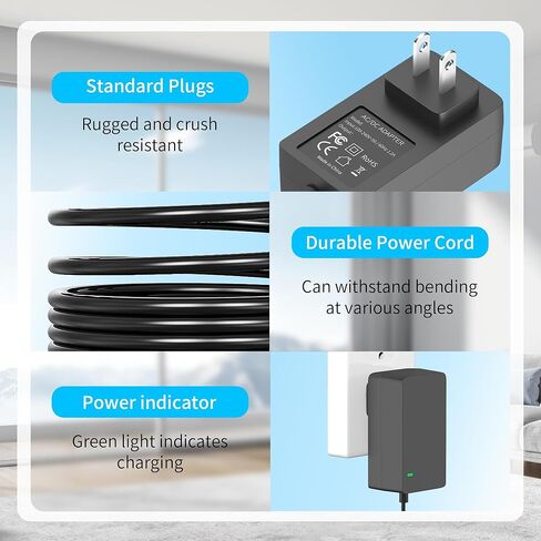 20V AC/DC Charger Compatible with TheraGun Therabody WaveRoller Foam Roller Power Cord Power Supply Adapter Replacement in Kuwait