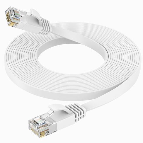 كابل شبكة LAN عالي السرعة CAT6 بطول 5 متر مع مشابك كابل، كابل تمديد LAN لجهاز التوجيه والمودم والتلفزيون والمحول والكمبيوتر المحمول وPS5/4 in Kuwait