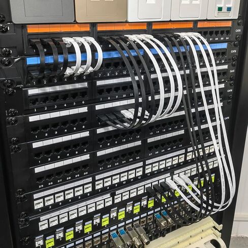 كابل شبكة LAN عالي السرعة CAT6 بطول 5 متر مع مشابك كابل، كابل تمديد LAN لجهاز التوجيه والمودم والتلفزيون والمحول والكمبيوتر المحمول وPS5/4 in Kuwait