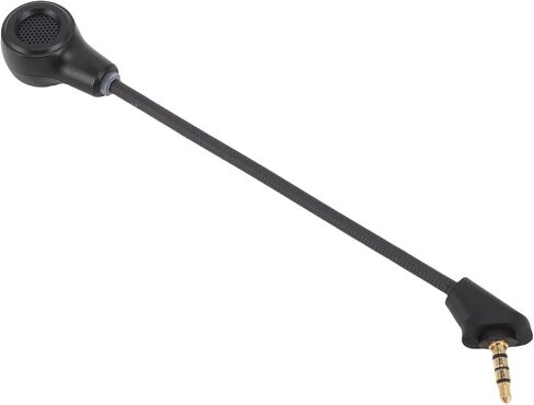 Luqeeg Replacement Microphone for Cloud Wireless Gaming Headset, 3.5mm Detachable Noise Cancelling Boom Mic with Low Latency Clear Voice, Ideal for PC in Kuwait
