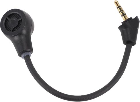 Luqeeg Replacement Microphone for Cloud Wireless Gaming Headset, 3.5mm Detachable Noise Cancelling Boom Mic with Low Latency Clear Voice, Ideal for PC in Kuwait