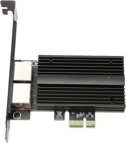 بطاقة شبكة Yunseity PCIe، بطاقة جيجابت إيثرنت مزدوجة المنفذ بسرعة 2.5 جيجابت في الثانية مع دعامة منخفضة المستوى، لأجهزة الكمبيوتر المحمول المخصصة للألعاب لمحطة العمل المكتبية in Kuwait