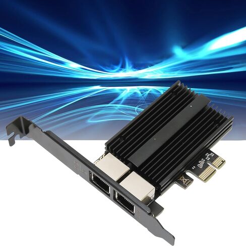 بطاقة شبكة Yunseity PCIe، بطاقة جيجابت إيثرنت مزدوجة المنفذ بسرعة 2.5 جيجابت في الثانية مع دعامة منخفضة المستوى، لأجهزة الكمبيوتر المحمول المخصصة للألعاب لمحطة العمل المكتبية in Kuwait