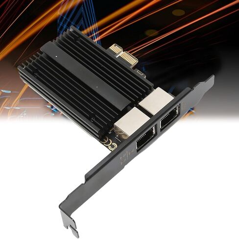 بطاقة شبكة Yunseity PCIe، بطاقة جيجابت إيثرنت مزدوجة المنفذ بسرعة 2.5 جيجابت في الثانية مع دعامة منخفضة المستوى، لأجهزة الكمبيوتر المحمول المخصصة للألعاب لمحطة العمل المكتبية in Kuwait
