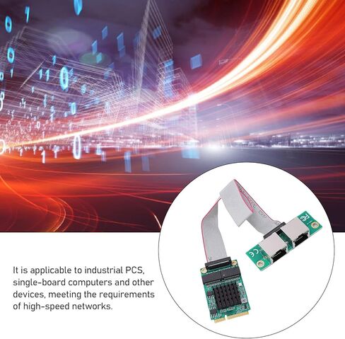 محول Mini PCIe Gigabit Ethernet، بطاقة شبكة RJ45 ثنائية المنفذ مع وحدة تحكم I350 لأجهزة الكمبيوتر الصناعية ذات اللوحة الواحدة in Kuwait