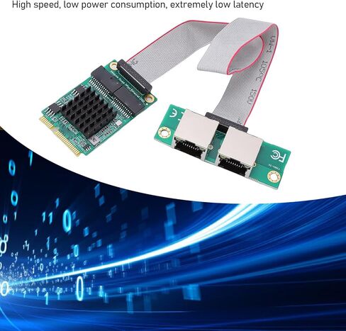 محول Mini PCIe Gigabit Ethernet، بطاقة شبكة RJ45 ثنائية المنفذ مع وحدة تحكم I350 لأجهزة الكمبيوتر الصناعية ذات اللوحة الواحدة in Kuwait