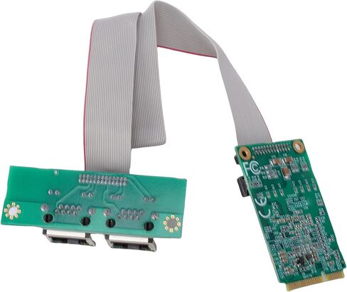 محول Mini PCIe Gigabit Ethernet، بطاقة شبكة RJ45 ثنائية المنفذ مع وحدة تحكم I350 لأجهزة الكمبيوتر الصناعية ذات اللوحة الواحدة in Kuwait